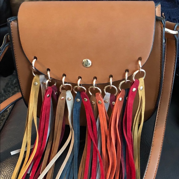 Handbags - Fringed shoulder/crossbody bag